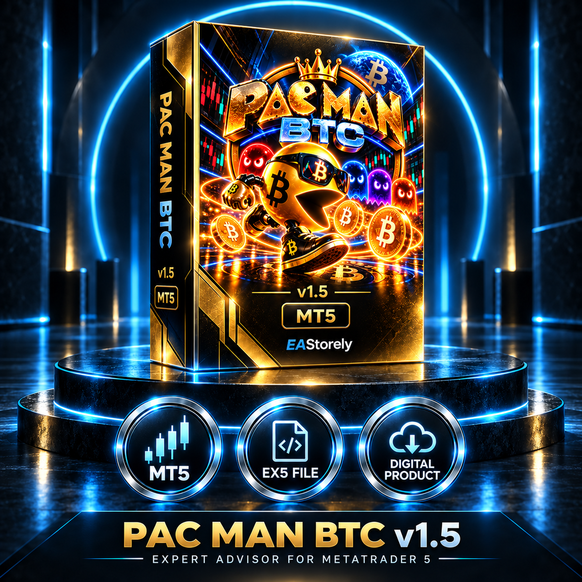 Pac Man BTC v1.5 MT5